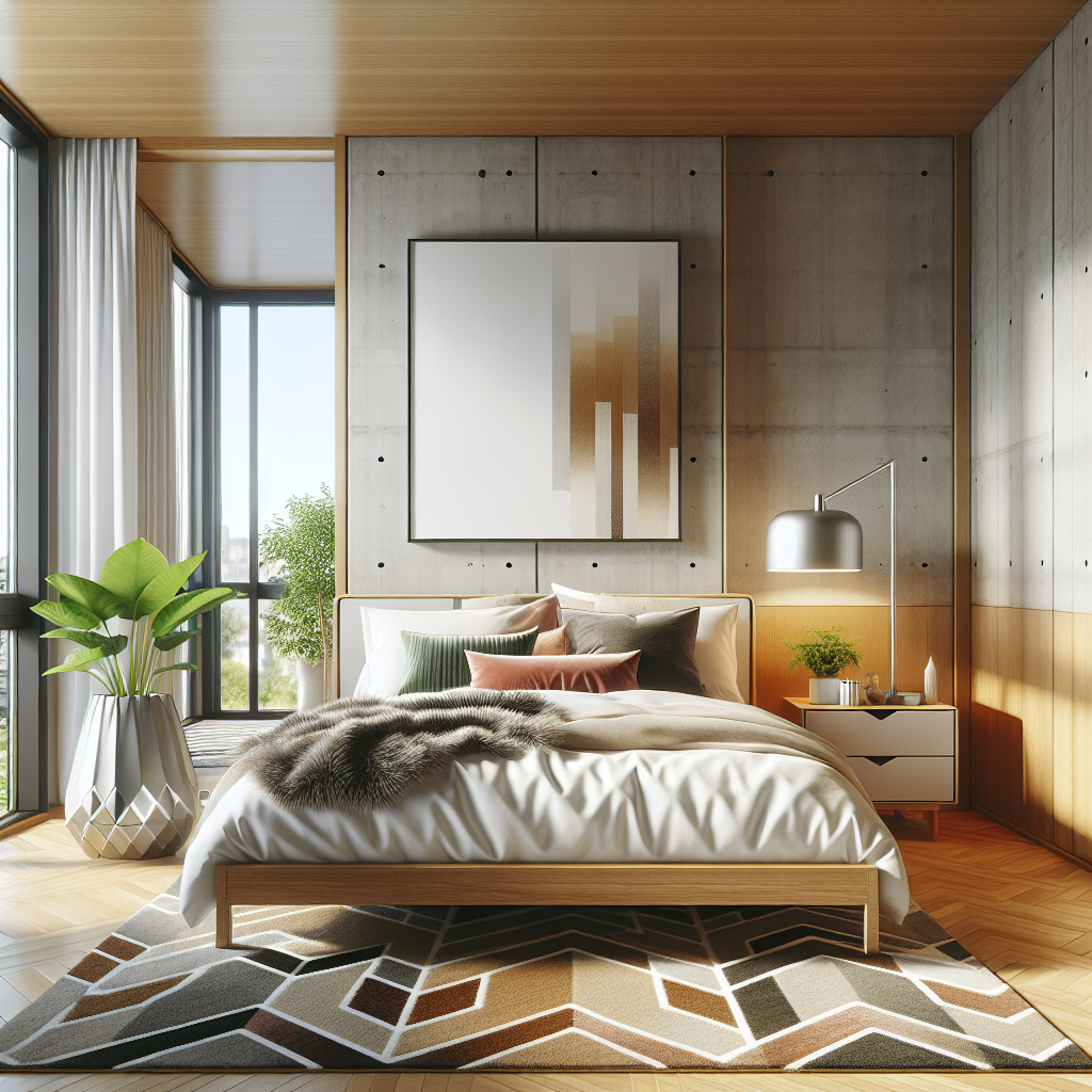 AI-generated image for: a bedroom, realistic