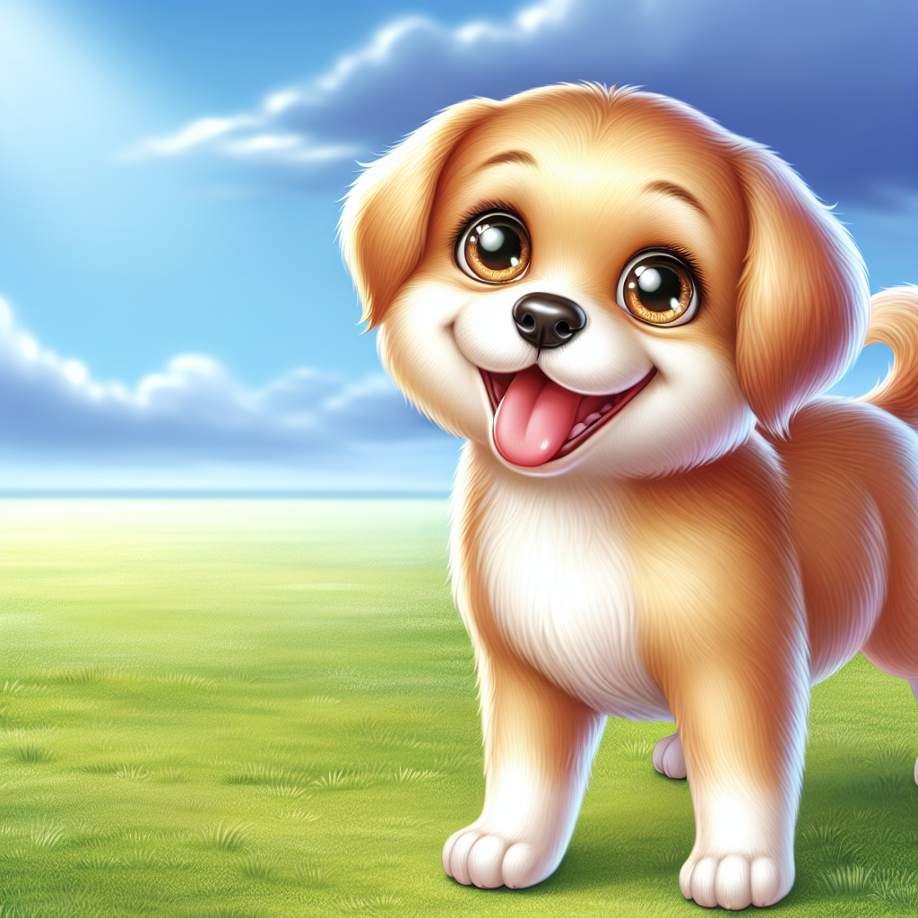 AI-generated image for: realistic image of a happy dog