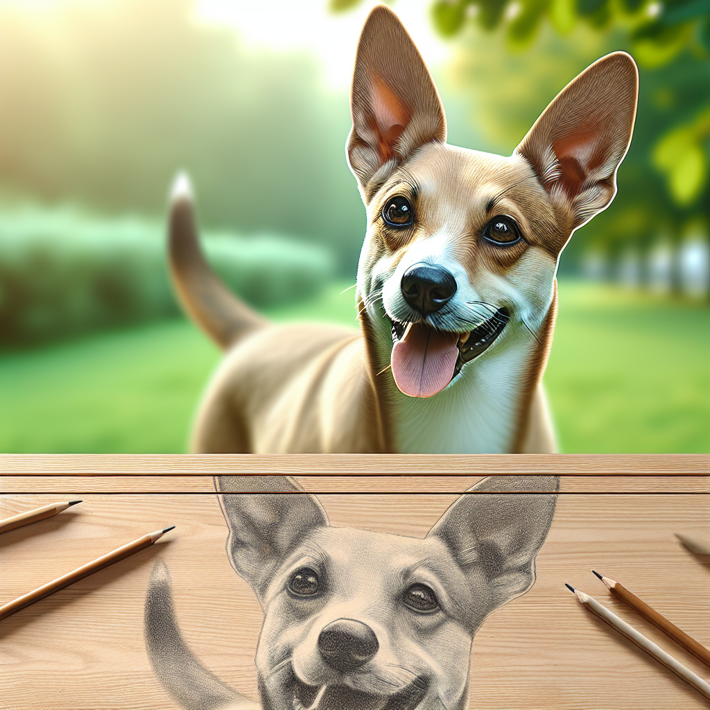 AI-generated image for: realistic image of a happy dog