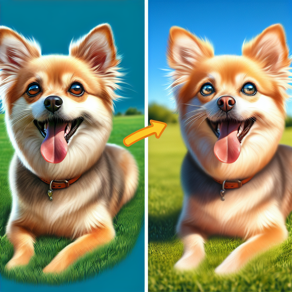 AI-generated image for: realistic image of a happy dog