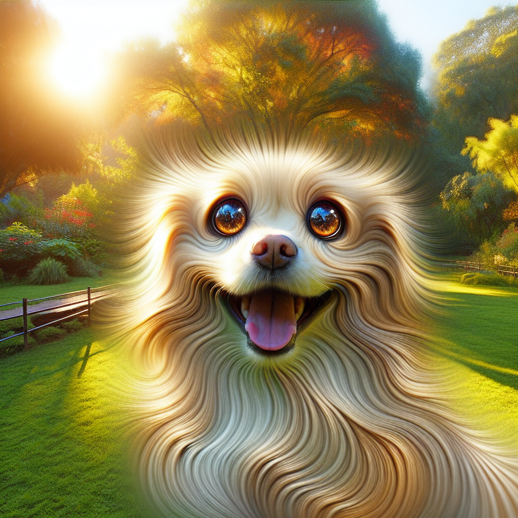 AI-generated image for: realistic image of a happy dog