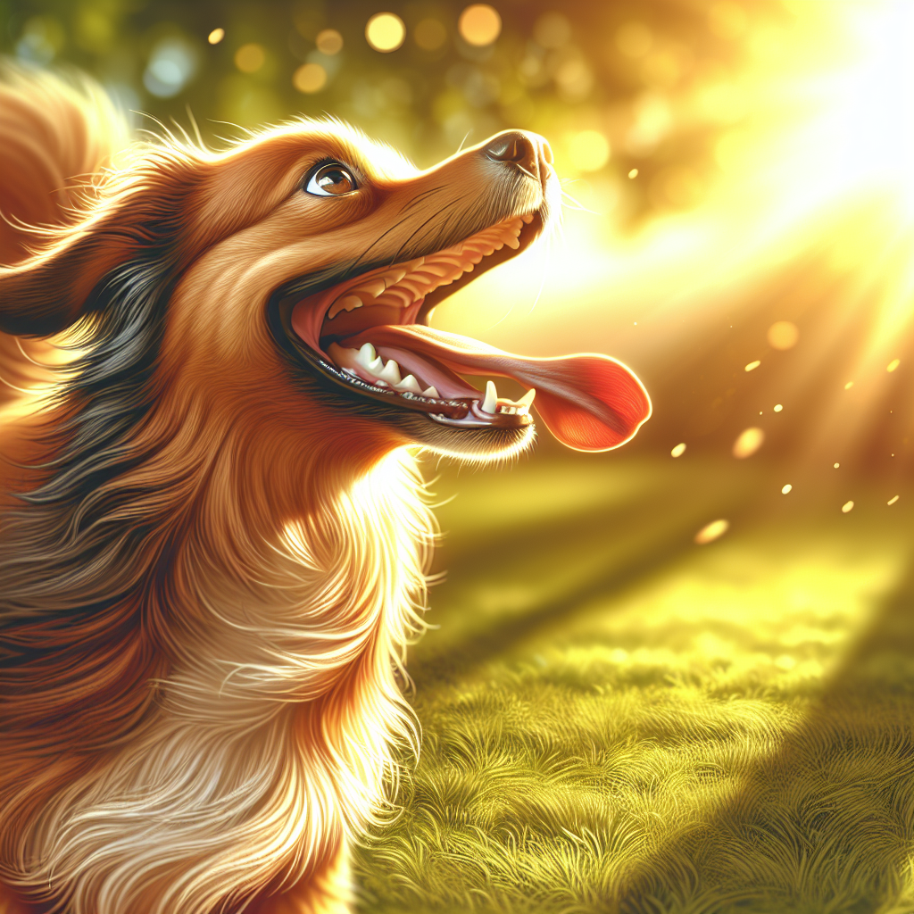 AI-generated image for: realistic image of a happy dog