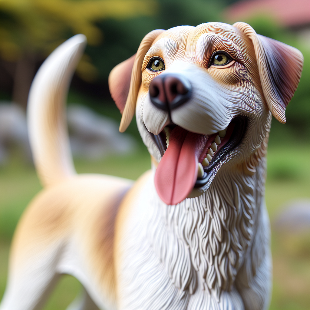 AI-generated image for: realistic image of a happy dog