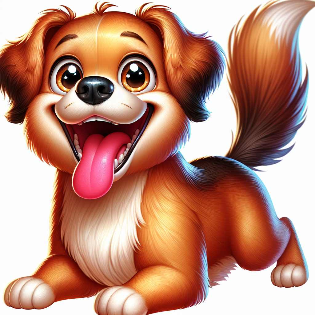 AI-generated image for: realistic image of a happy dog