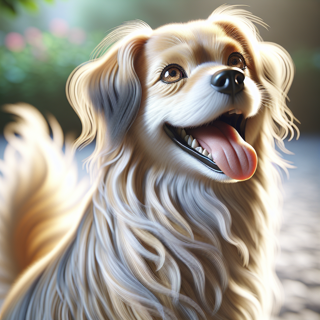 AI-generated image for: realistic image of a happy dog