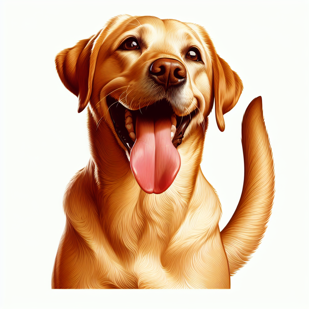 AI-generated image for: realistic image of a happy dog