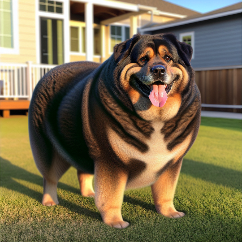 AI-generated image for: realistic image of a happy dog