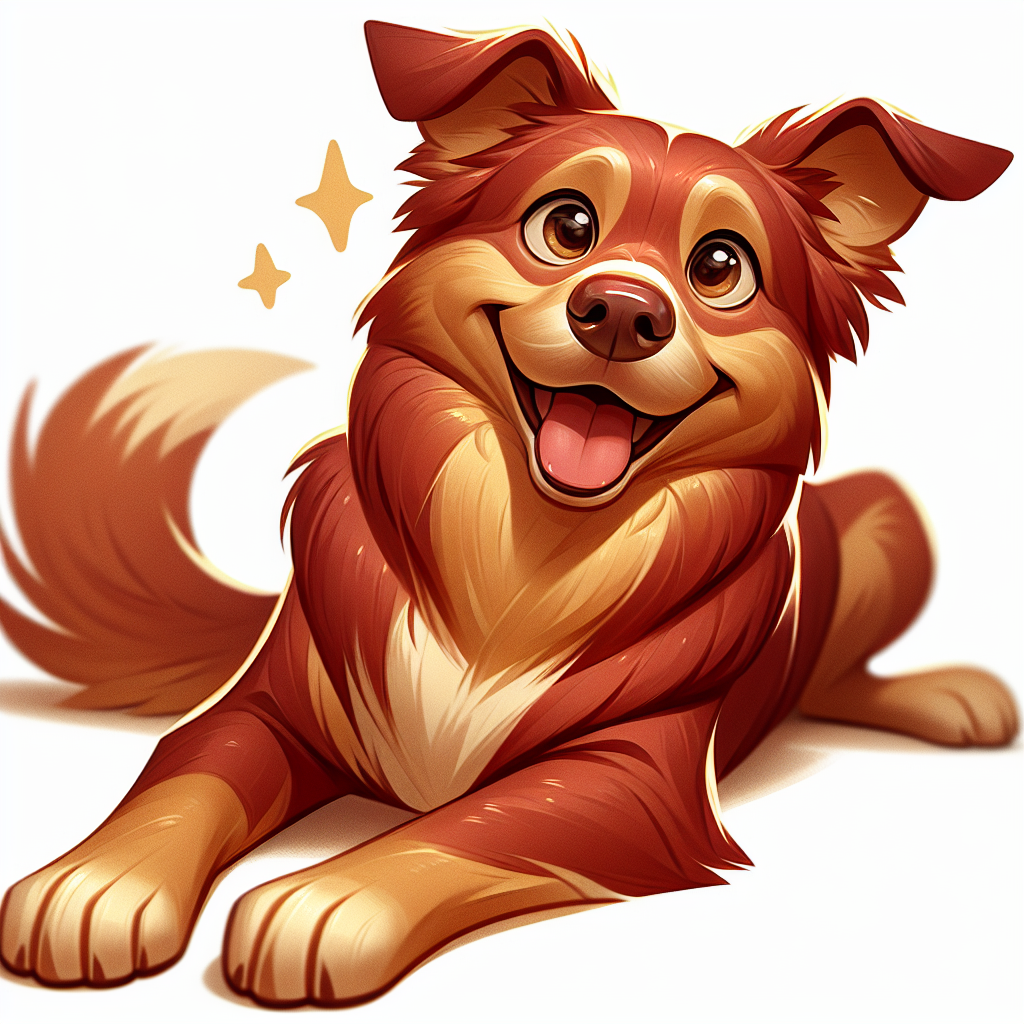 AI-generated image for: realistic image of a happy dog