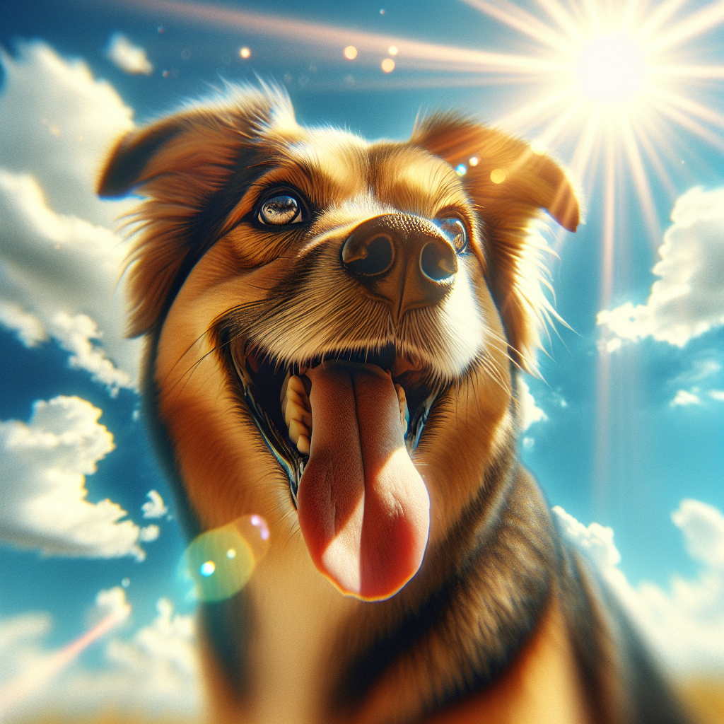 AI-generated image for: realistic image of a happy dog