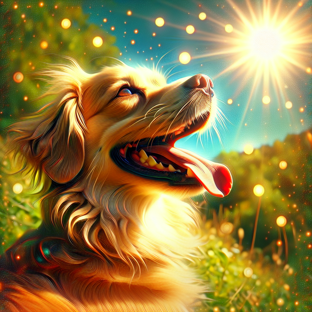 AI-generated image for: realistic image of a happy dog