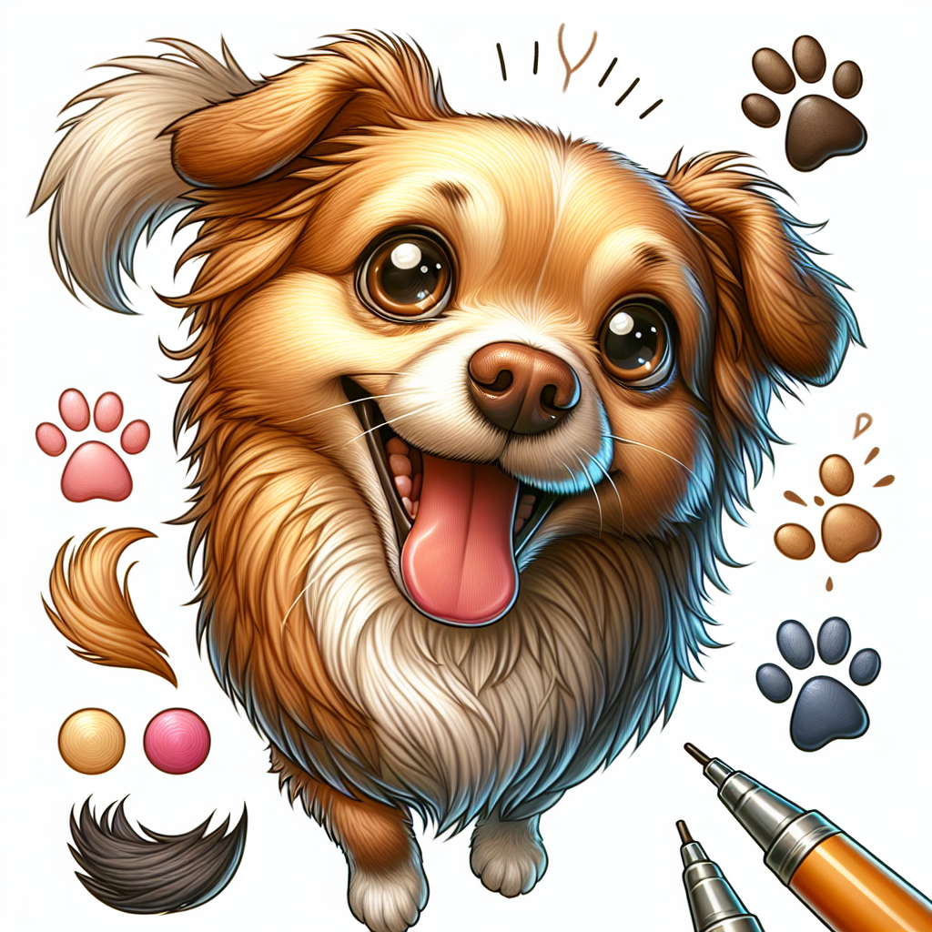 AI-generated image for: realistic image of a happy dog