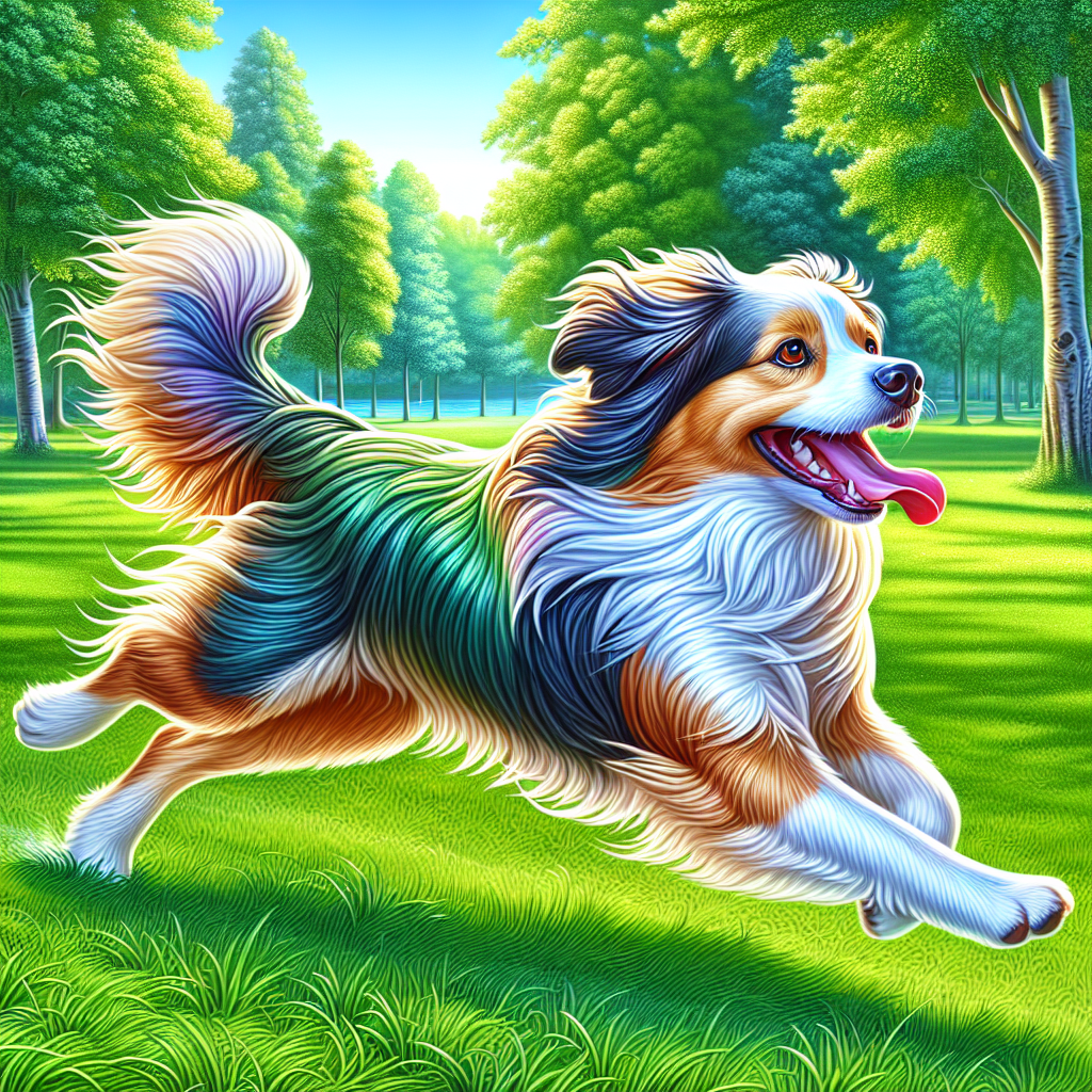 AI-generated image for: realistic image of a happy dog