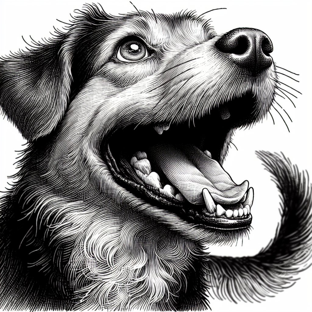 AI-generated image for: realistic image of a happy dog