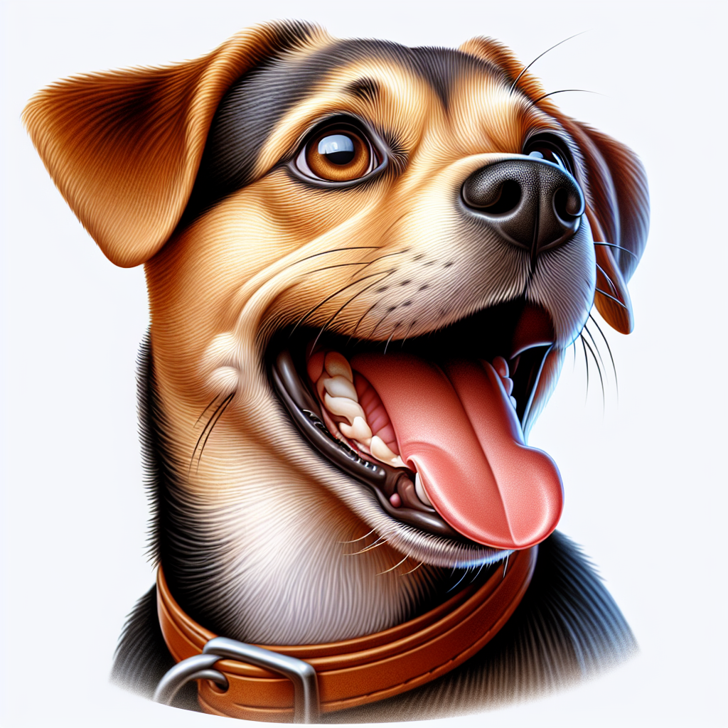 AI-generated image for: realistic image of a happy dog