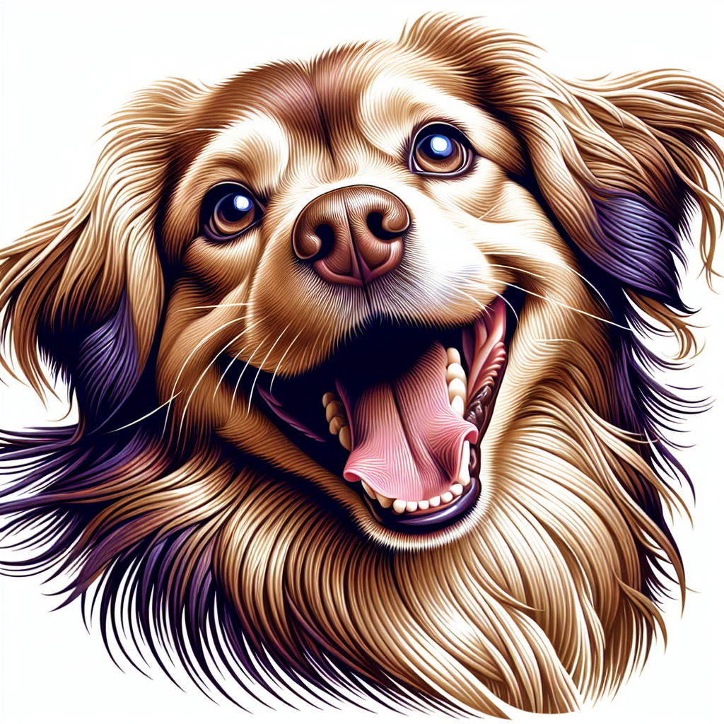 AI-generated image for: realistic image of a happy dog