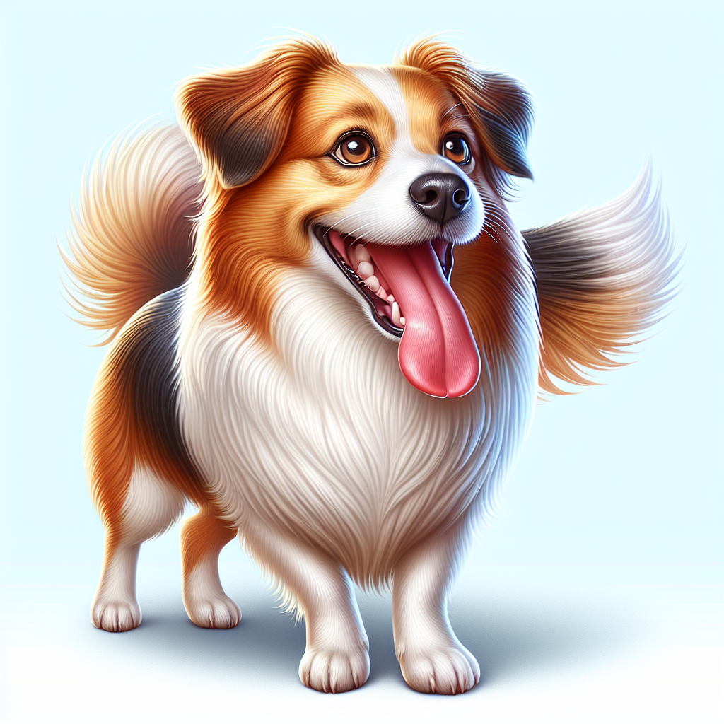 AI-generated image for: realistic image of a happy dog