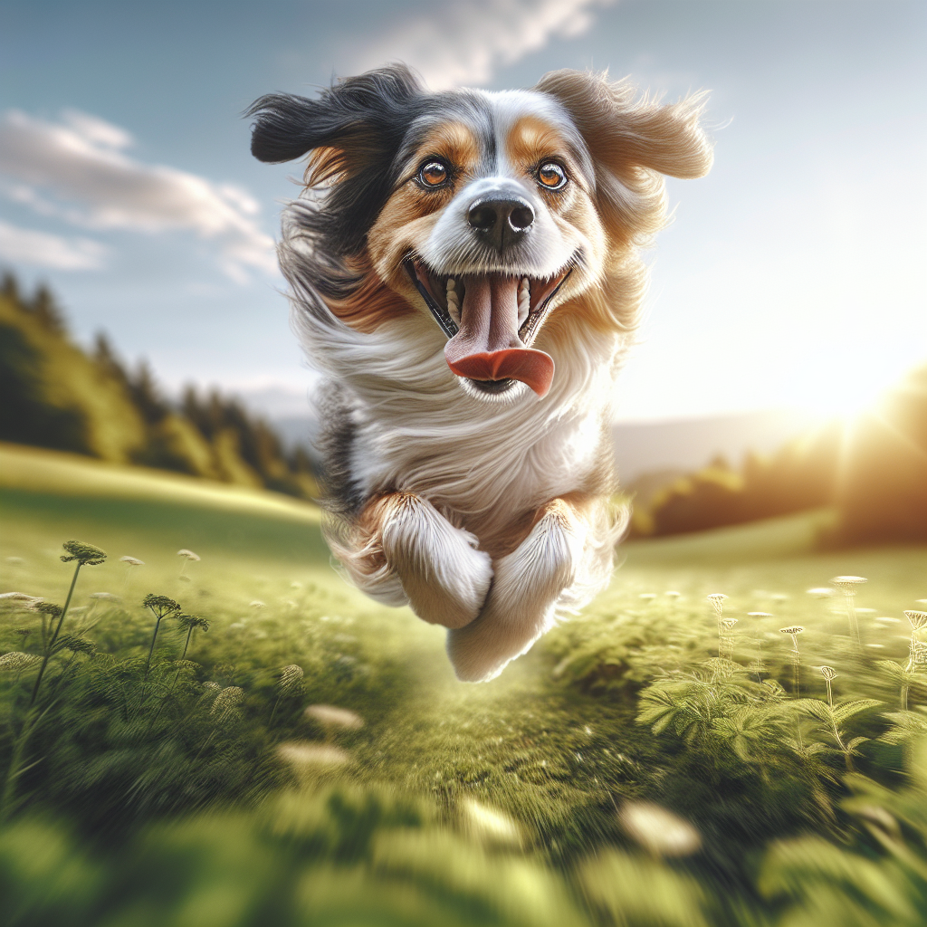 AI-generated image for: realistic image of a happy dog