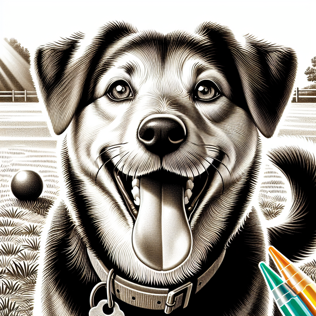 AI-generated image for: realistic image of a happy dog