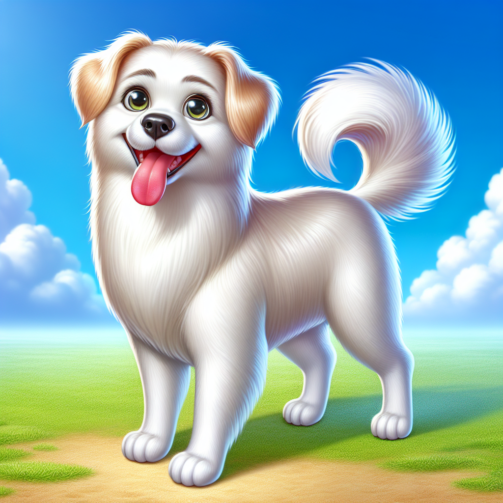 AI-generated image for: realistic image of a happy dog