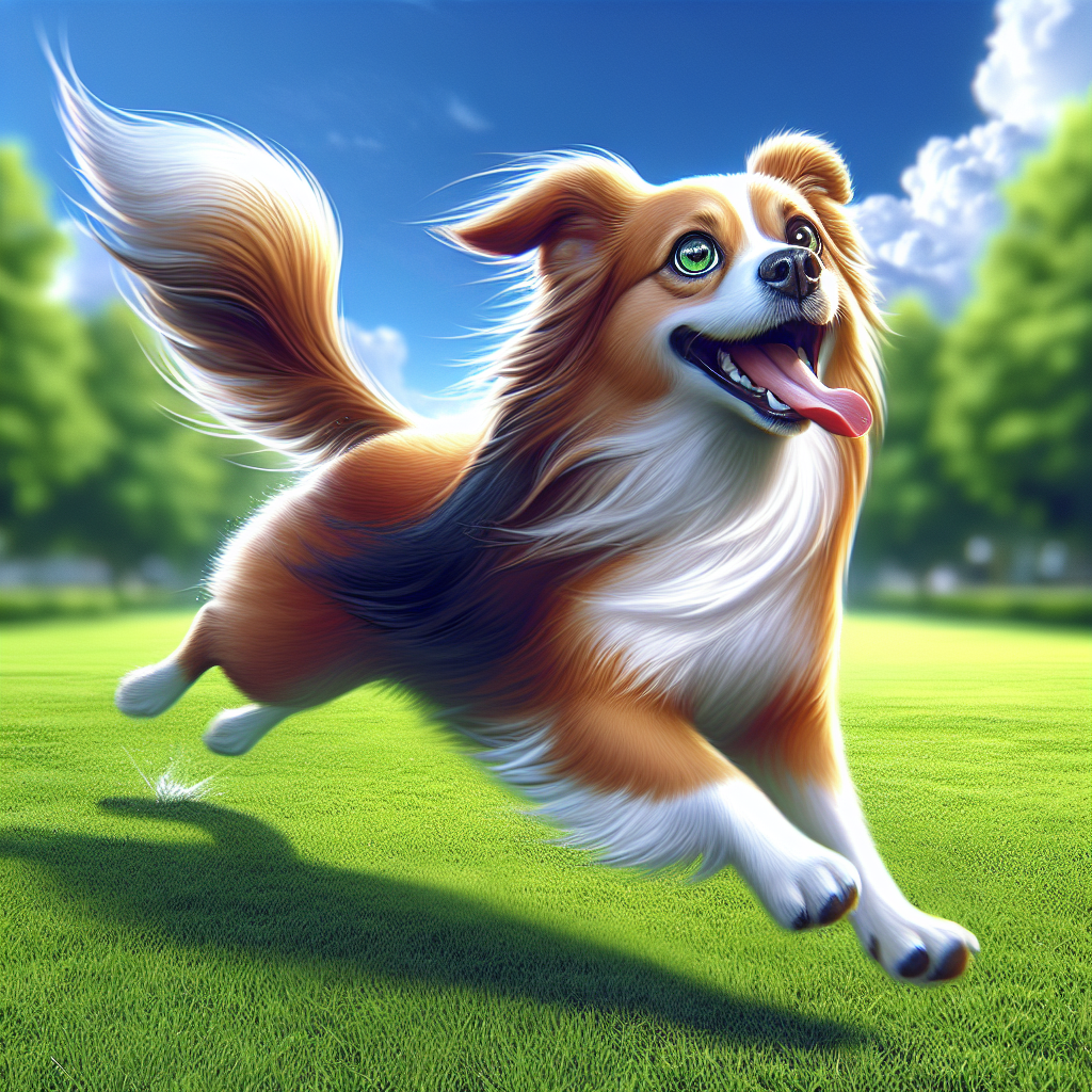 AI-generated image for: realistic image of a happy dog