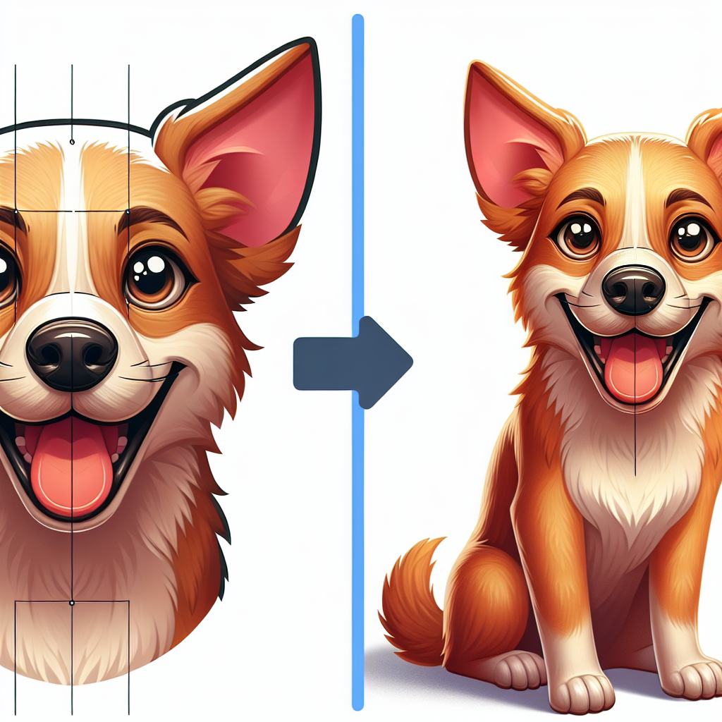 AI-generated image for: realistic image of a happy dog