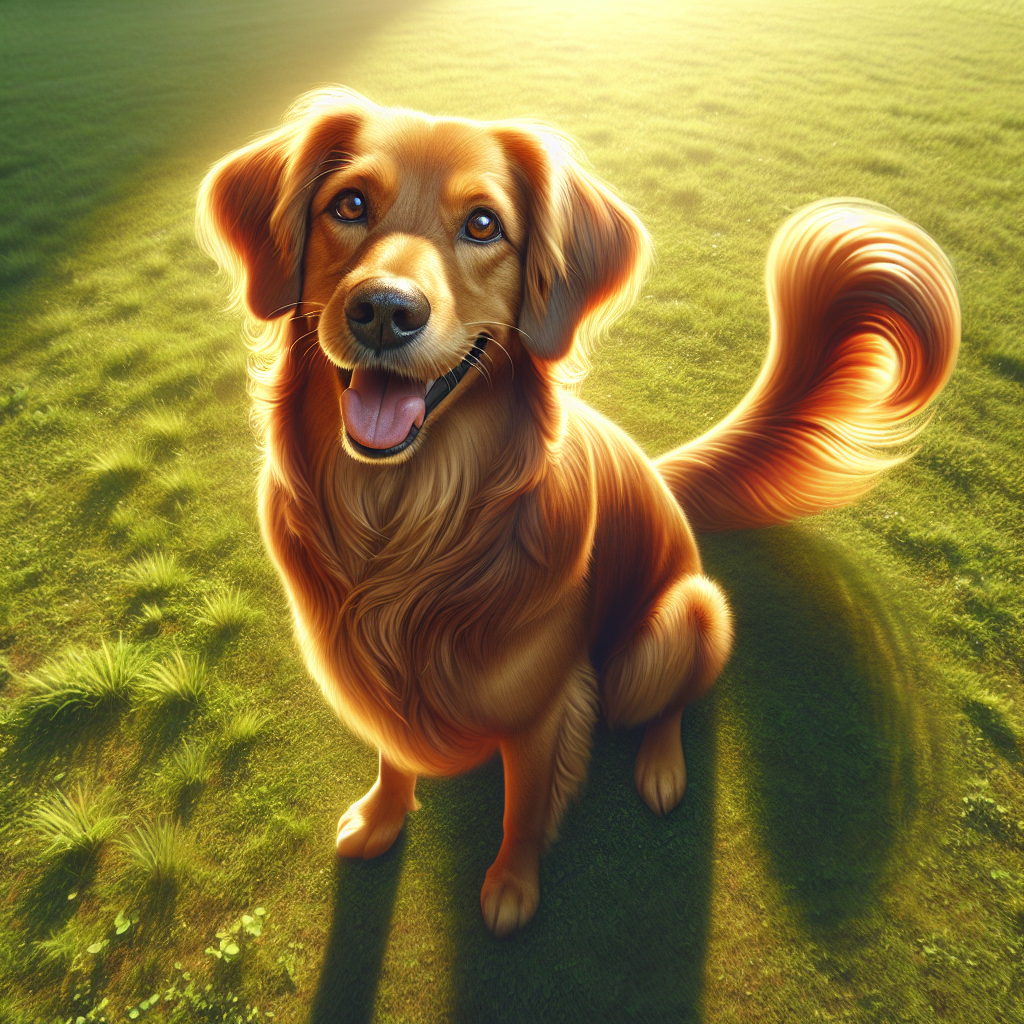 AI-generated image for: realistic image of a happy dog