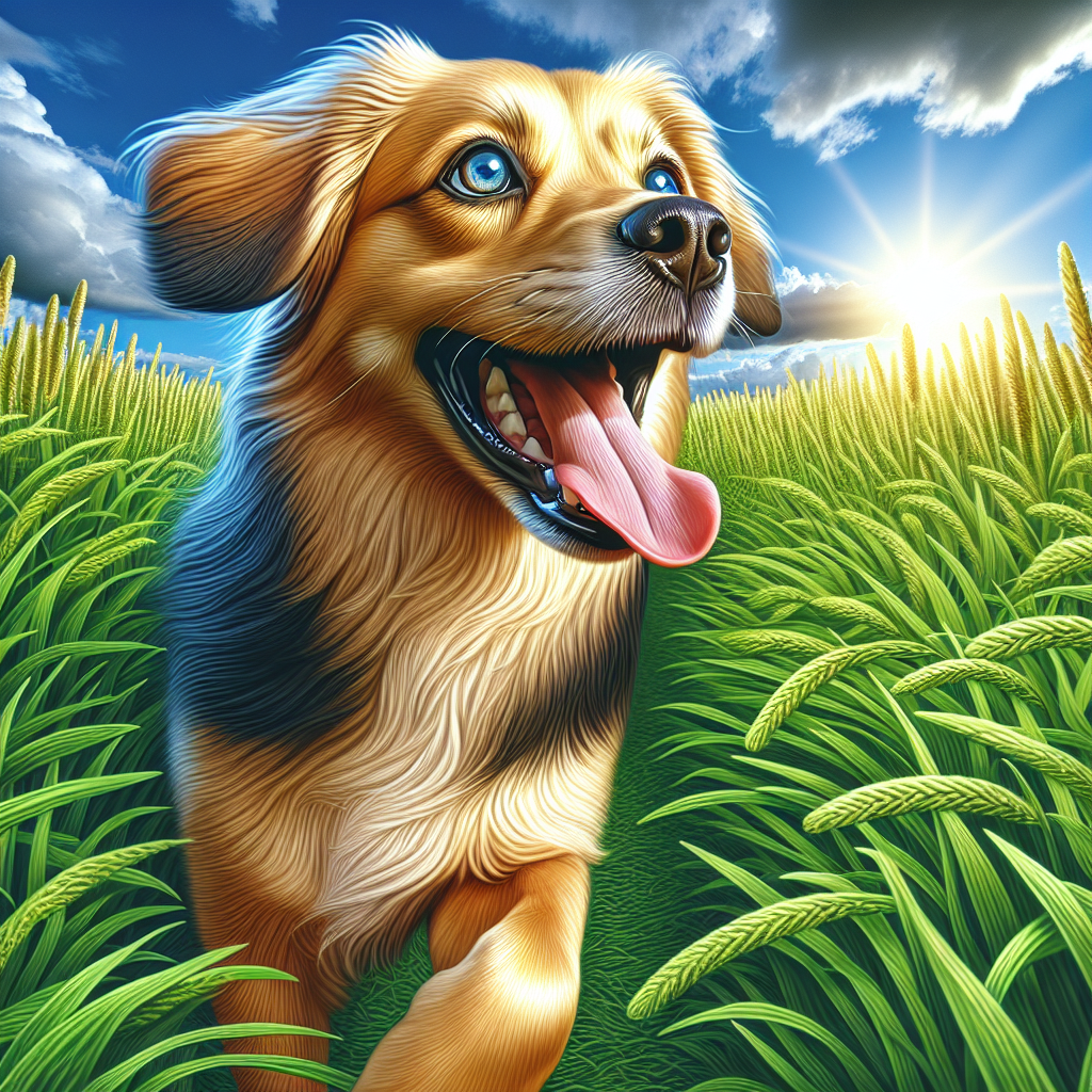 AI-generated image for: realistic image of a happy dog