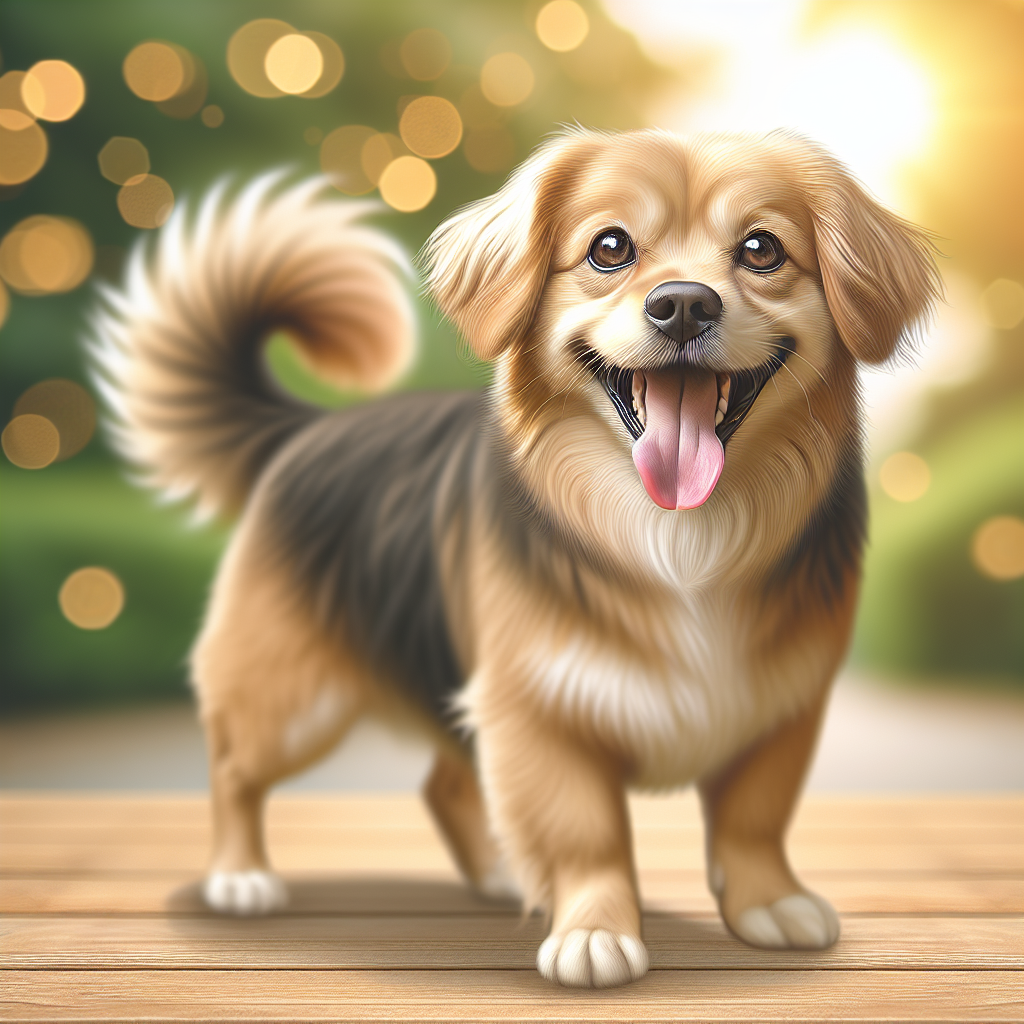 AI-generated image for: realistic image of a happy dog