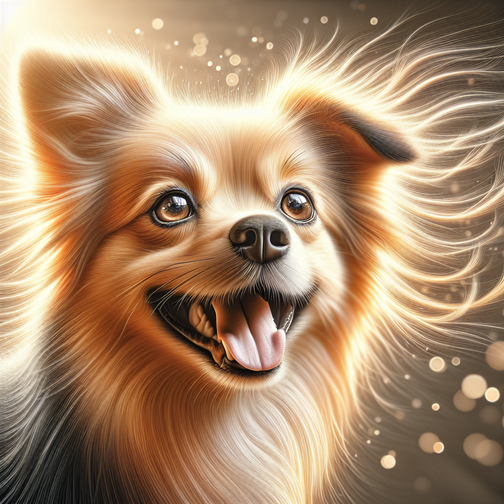 AI-generated image for: realistic image of a happy dog