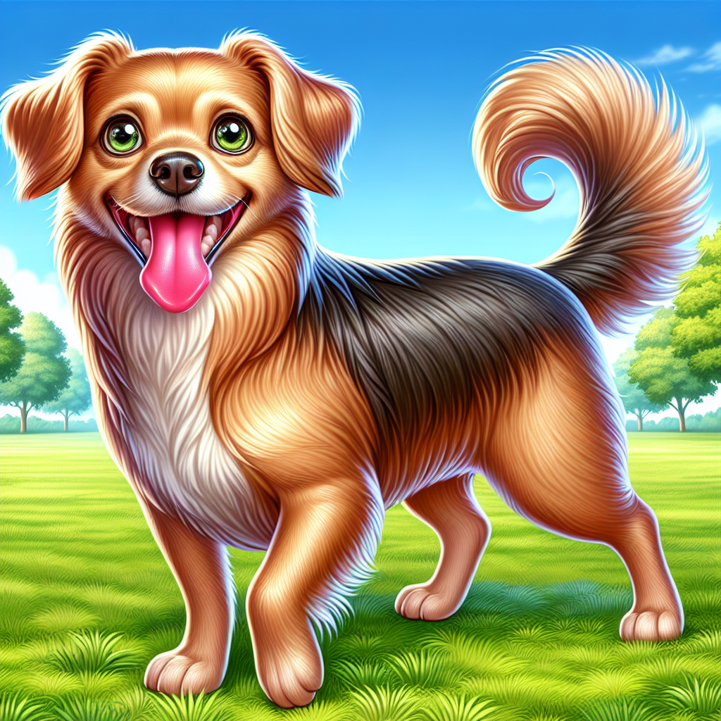 AI-generated image for: realistic image of a happy dog