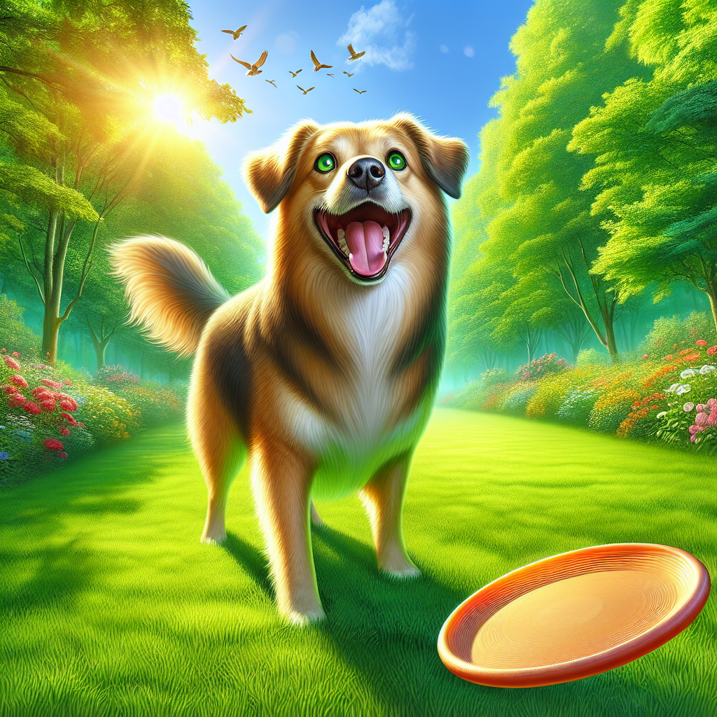 AI-generated image for: realistic image of a happy dog