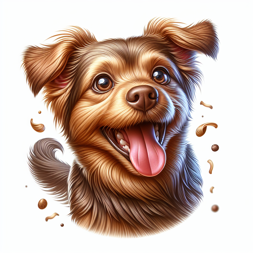 AI-generated image for: realistic image of a happy dog