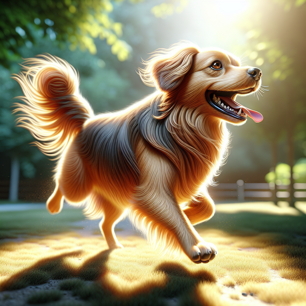 AI-generated image for: realistic image of a happy dog