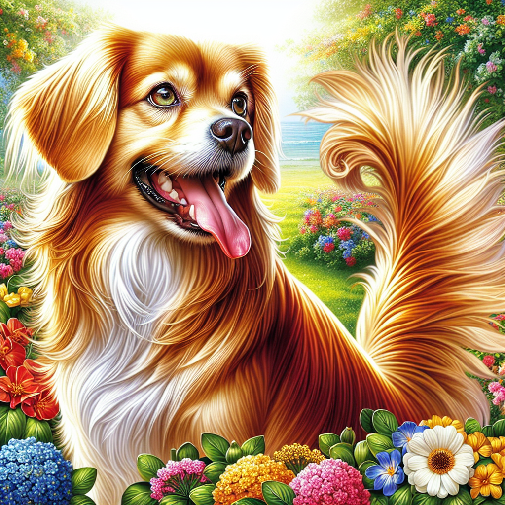 AI-generated image for: realistic image of a happy dog