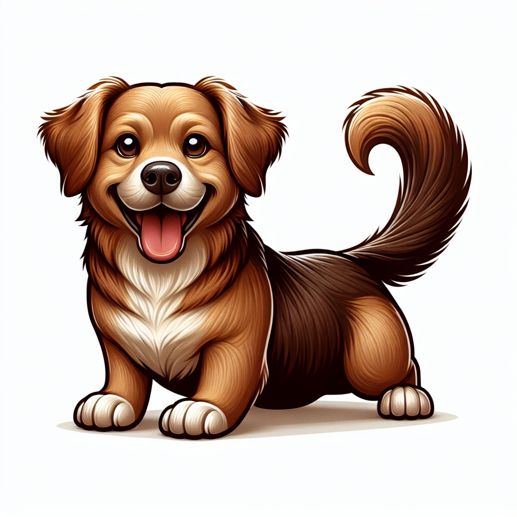 AI-generated image for: realistic image of a happy dog