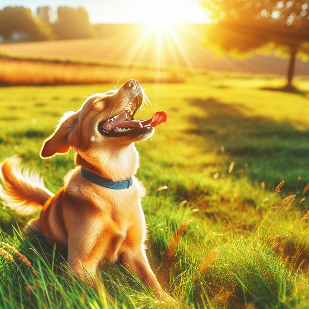 AI-generated image for: realistic image of a happy dog