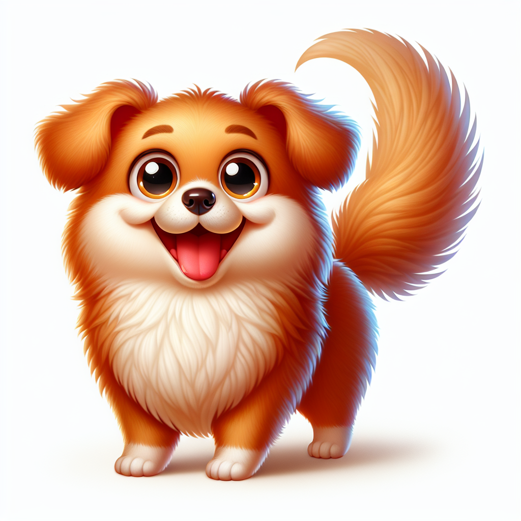 AI-generated image for: realistic image of a happy dog