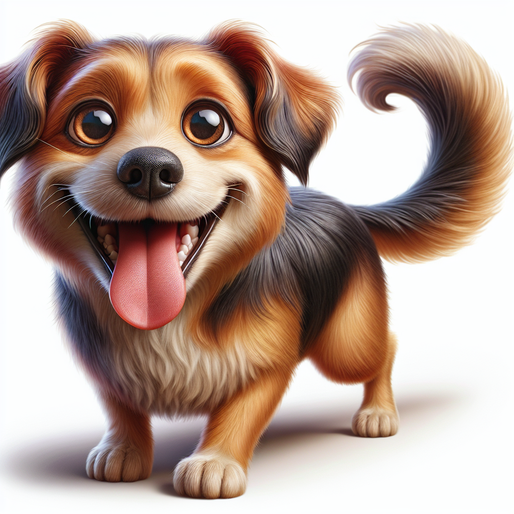 AI-generated image for: realistic image of a happy dog