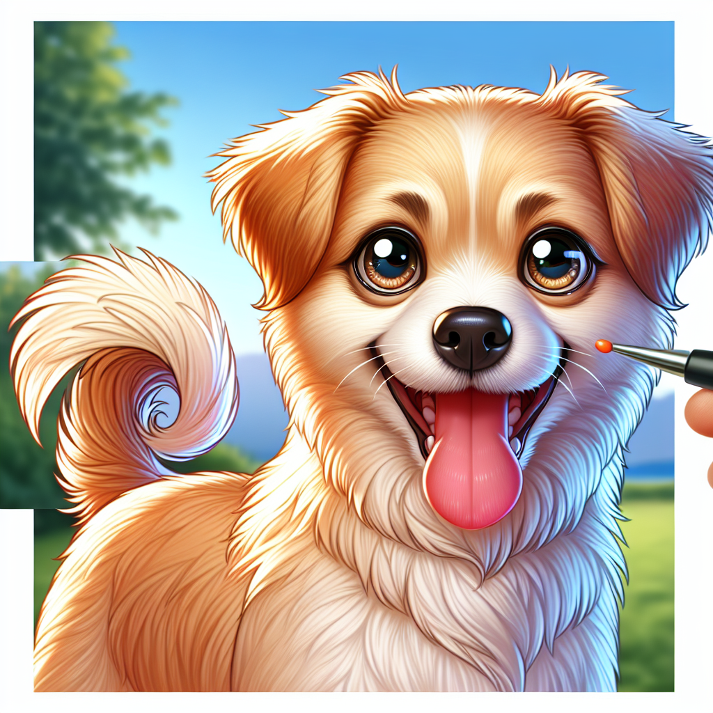 AI-generated image for: realistic image of a happy dog