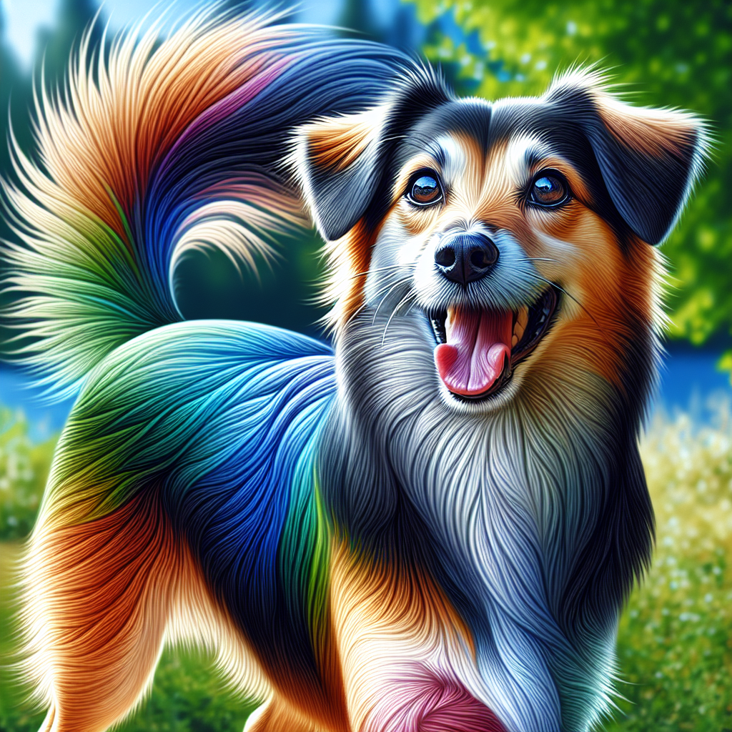AI-generated image for: realistic image of a happy dog