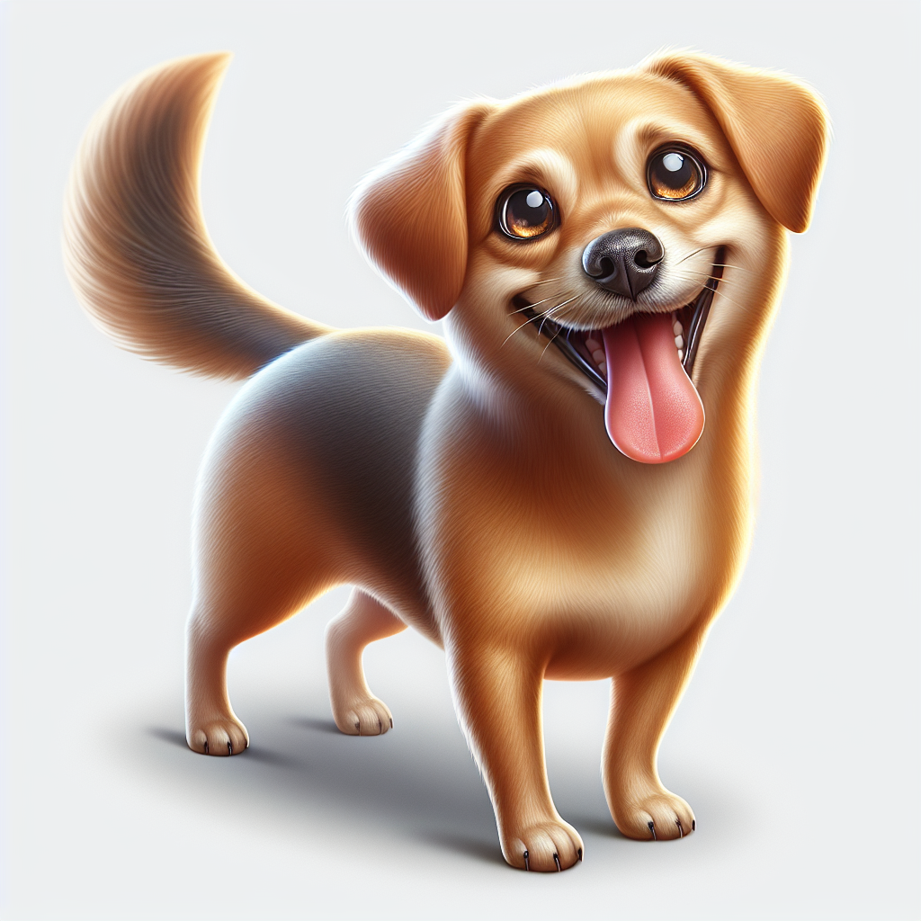 AI-generated image for: realistic image of a happy dog