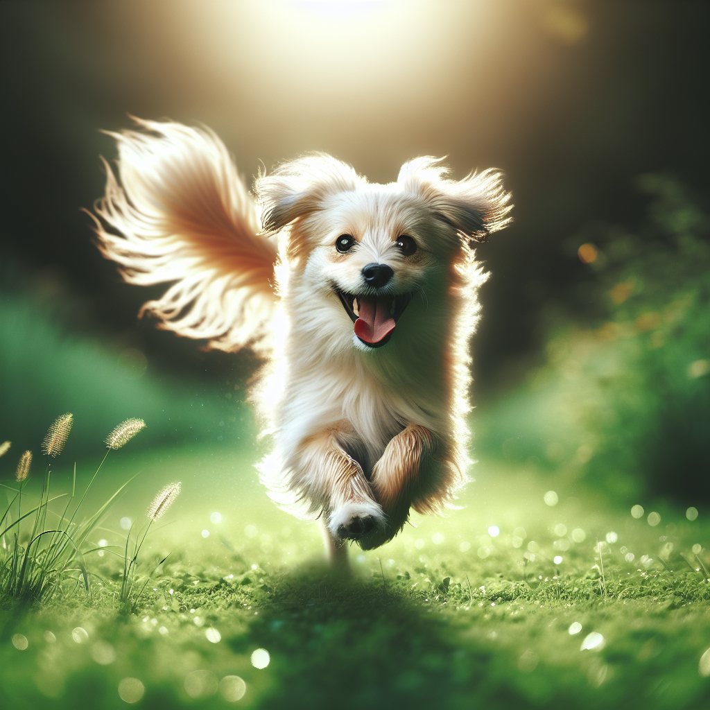 AI-generated image for: realistic image of a happy dog