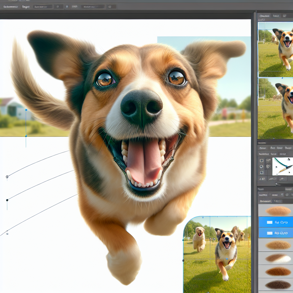 AI-generated image for: realistic image of a happy dog