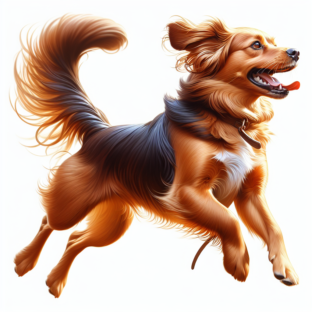 AI-generated image for: realistic image of a happy dog