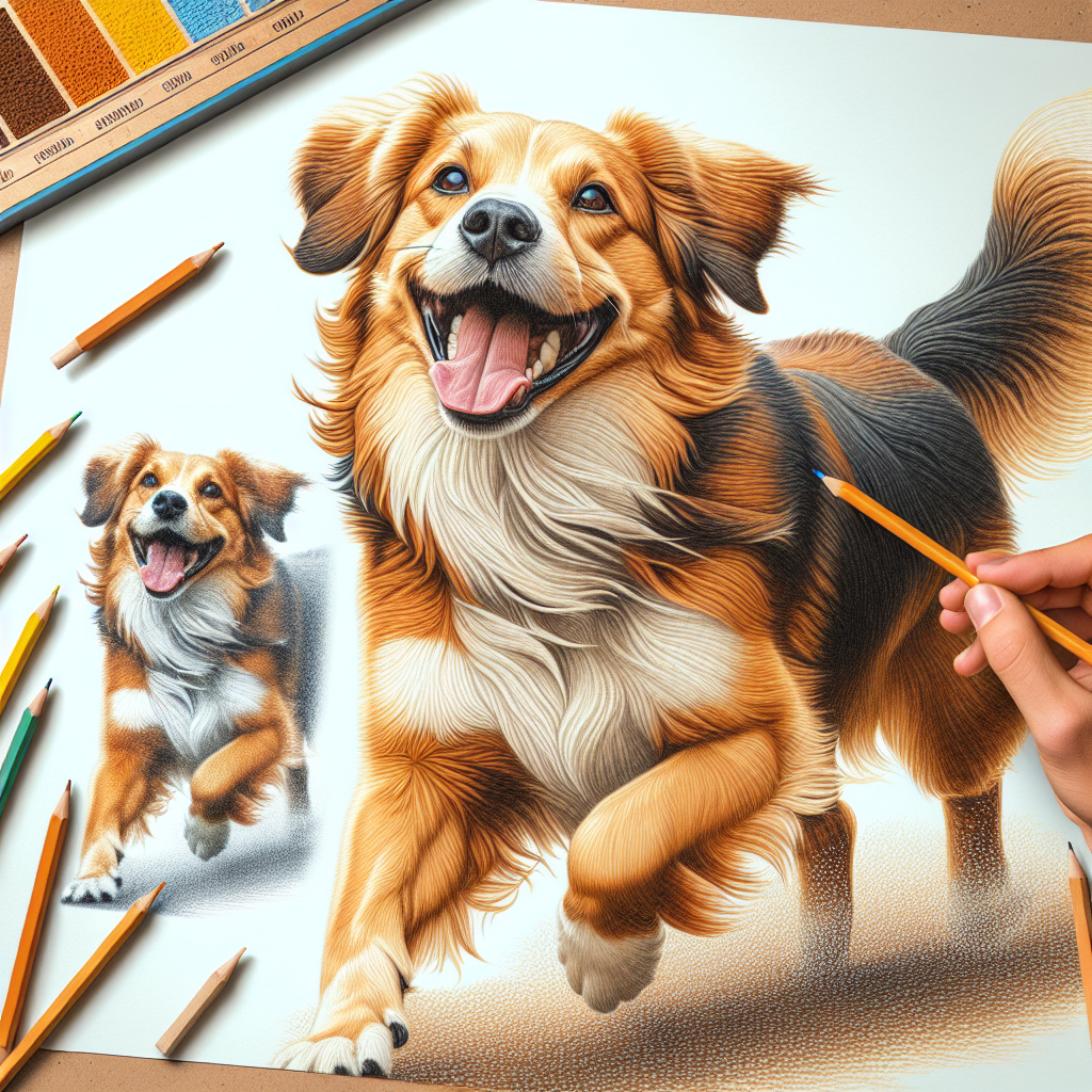 AI-generated image for: realistic image of a happy dog