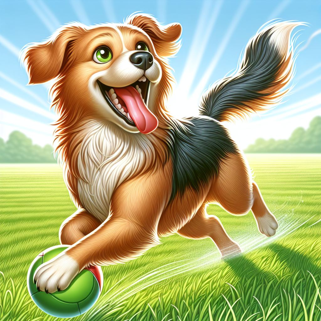 AI-generated image for: realistic image of a happy dog