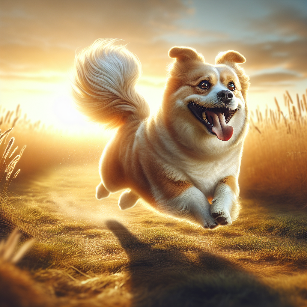 AI-generated image for: realistic image of a happy dog