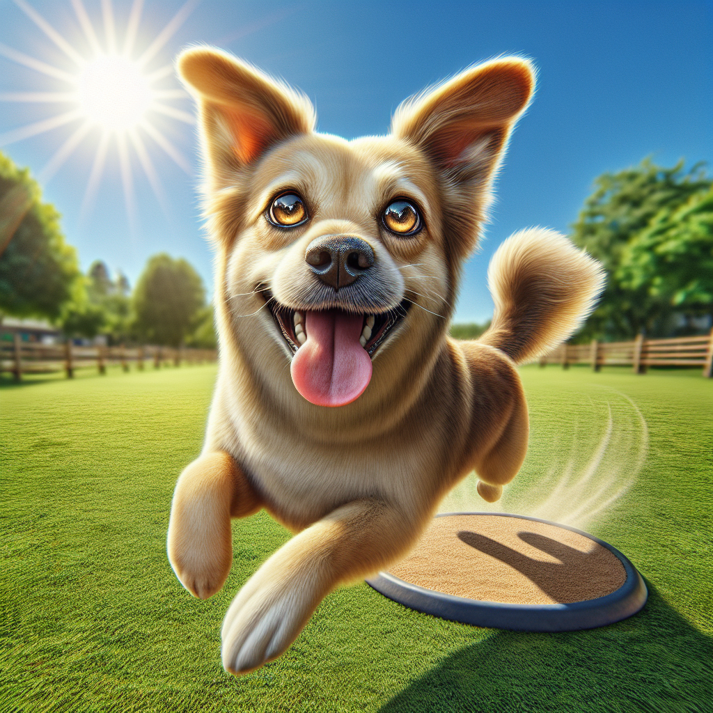 AI-generated image for: realistic image of a happy dog
