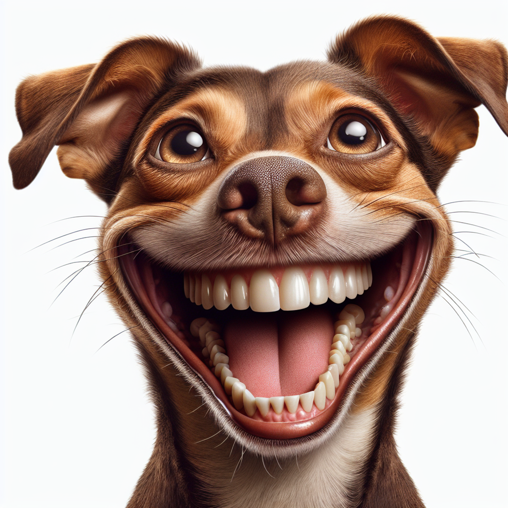 AI-generated image for: realistic image of a happy dog