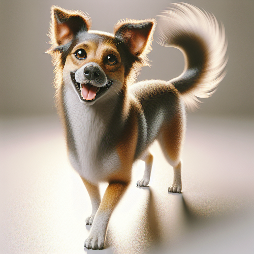 AI-generated image for: realistic image of a happy dog